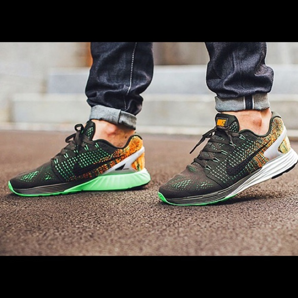 Nike Lunar-glide 7 Flash Shoes Womens 💚 sz 8